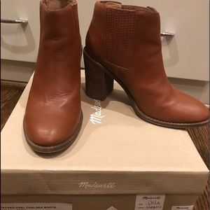 Madewell stacked heel CHELSEA bootie